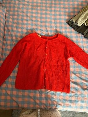 Sezane Gaspard Cardigan Red - Size L